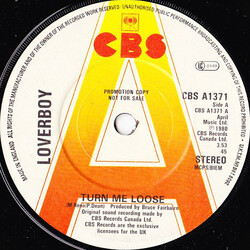 Loverboy Turn Me Loose USED VINYL 7INCH 45 RPM STEREO PROMO