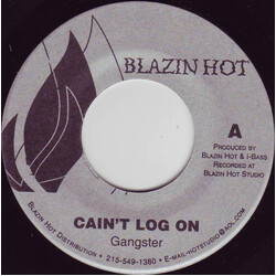 Gangster (5) Cain't Log On USED VINYL 7INCH 45 RPM