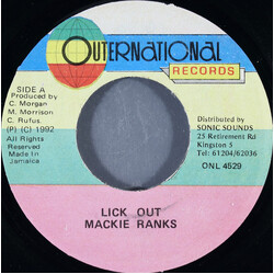 Mackie Ranks Lick Out USED VINYL 7INCH 45 RPM SINGLE