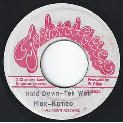 Max Romeo Hold Down - Tek Weh USED VINYL 7INCH