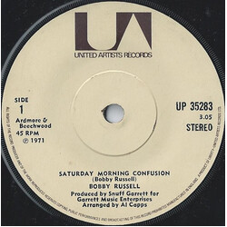 Bobby Russell Saturday Morning Confusion USED VINYL 7INCH 45 RPM SINGLE