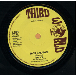 Big Joe / The Aggrovators Jack Palance / Version USED VINYL 7INCH 45 RPM