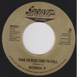 Donna V Time To Rise Time To Fall USED VINYL 7INCH 45 RPM