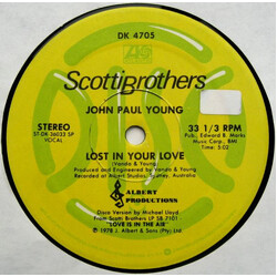 John Paul Young Lost In Your Love / The Day That My Heart Caught Fire USED VINYL 12INCH 33 S RPM