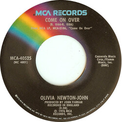 Olivia Newton-John Come On Over USED VINYL 7INCH 45 RPM SINGLE