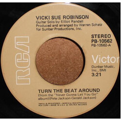 Vicki Sue Robinson Turn The Beat Around / Lack Of Respect USED VINYL 7INCH 45 RPM STEREO