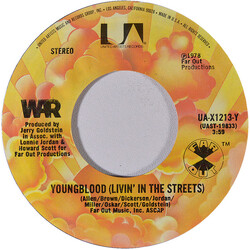 War Youngblood (Livin' In The Streets) USED VINYL 7INCH 45 RPM STYRENE STEREO