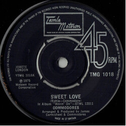 Commodores Sweet Love USED VINYL 7INCH 45 RPM SINGLE
