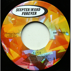 Dionne Warwick Alfie / Window Wishing Vinyl 7" USED