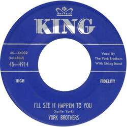 York Brothers / Les York I'll See It Happen To You USED VINYL 7INCH 45 RPM SINGLE