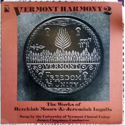The University Of Vermont Choral Union / Hezekiah Moors / Jeremiah Ingalls Vermont Harmony 2 Vinyl LP USED