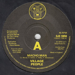 Village People Macho Man VINYL 7" USED