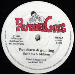 Scribbla / Millitant Put Down Di Gun Ting / Tek Precaution / Mamma Me Mamma My USED VINYL 12INCH 45 RPM