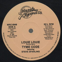 Time Code (4) / Steve Sparling Louie Louie USED VINYL 12INCH 33 S RPM