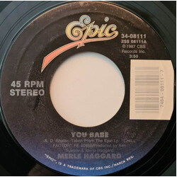 Merle Haggard You Babe USED VINYL 7INCH 45 RPM SINGLE STEREO
