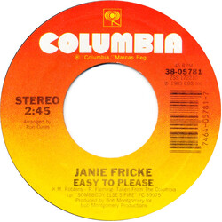 Janie Fricke Easy To Please USED VINYL 7INCH SINGLE 45 RPM