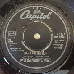 Wings (2) Band On The Run USED VINYL 7INCH 45 RPM SINGLE REISSUE