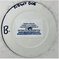 Barry Diston Shining In Ecstacy / Movement USED VINYL 12INCH PROMO WHITE LABEL