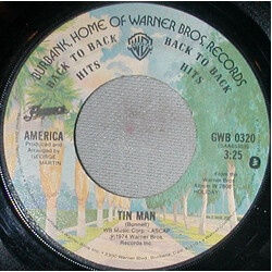 America (2) Tin Man / Don't Cross The River Vinyl 7" USED