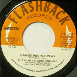 The Alan Parsons Project Games People Play / Time USED VINYL 7INCH 45 RPM SINGLE REISSUE
