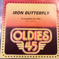 Iron Butterfly In-A-Gadda-Da-Vida USED VINYL 7INCH 45 RPM REISSUE