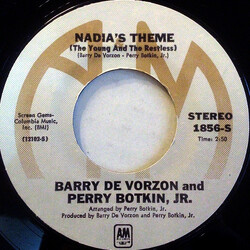 Barry De Vorzon / Perry Botkin Jr. Nadia's Theme USED VINYL 7INCH 45 RPM SINGLE STYRENE