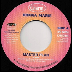 Donna Marie Master Plan USED VINYL 7INCH 45 RPM