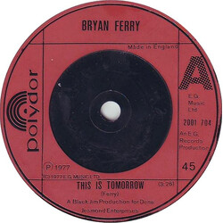 Bryan Ferry This Is Tomorrow VINYL 7" USED