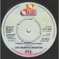 Love Unlimited Orchestra Theme From King Kong USED VINYL 7INCH 45 RPM