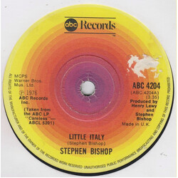 Stephen Bishop Little Italy Vinyl 7" USED