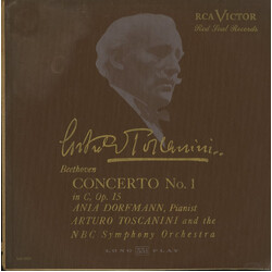 Ludwig van Beethoven / Ania Dorfmann / Arturo Toscanini / NBC Symphony Orchestra Concerto No. 1 In C, Op. 15 Vinyl LP USED