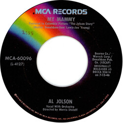 Al Jolson My Mammy / Sonny Boy USED VINYL 7INCH 45 RPM REISSUE
