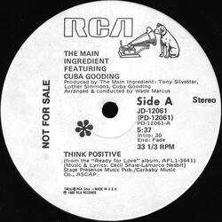 The Main Ingredient / Cuba Gooding Think Positive USED VINYL 12INCH 33 S RPM PROMO