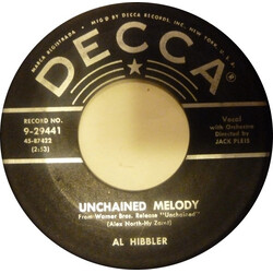 Al Hibbler Unchained Melody / Daybreak USED VINYL 7INCH 45 RPM SINGLE