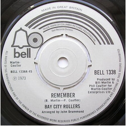 Bay City Rollers Remember USED VINYL 7INCH 45 RPM SINGLE