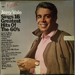 Jerry Vale Sings 16 Greatest Hits Of The 60's Vinyl LP USED