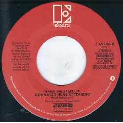 Hank Williams Jr. Gonna Go Huntin' Tonight USED VINYL 7INCH 45 RPM