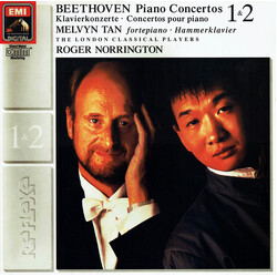 Ludwig Van Beethoven / Melvyn Tan / London Classical Players / Roger Norrington Piano Concertos 1 & 2 Vinyl LP USED