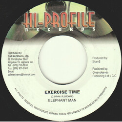 Elephant Man Exercise Time USED VINYL 7INCH 45 RPM