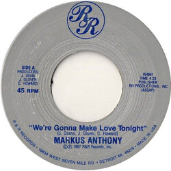 Markus Anthony (2) We're Gonna Make Love Tonight VINYL 7" USED