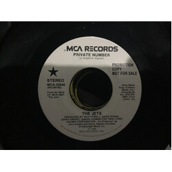 The Jets Private Number USED VINYL 7INCH 45 RPM PROMO