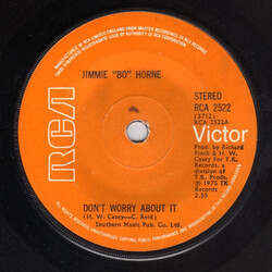 Jimmy "Bo" Horne Don't Worry About It USED VINYL 7INCH 45 RPM STEREO