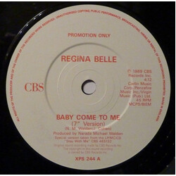 Regina Belle Baby Come To Me USED VINYL 7INCH PROMO SINGLE 45 RPM