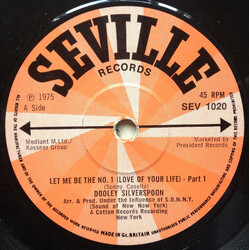 Dooley Silverspoon Let Me Be The No.1 (Love Of Your Life) USED VINYL 7INCH 45 RPM