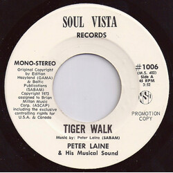 Peter Laine & His Musical Sound Tiger Walk / Casa Feliz USED VINYL 7INCH 45 RPM PROMO