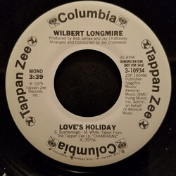 Wilbert Longmire Love's Holiday USED VINYL 7INCH 45 RPM PROMO