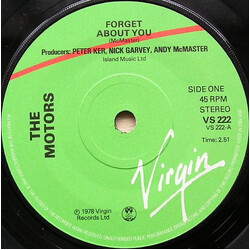 The Motors Forget About You Vinyl 7" USED
