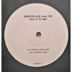 Badfellas / Clive King Soc It To Me USED VINYL 12INCH PROMO