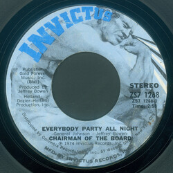 Chairmen Of The Board Everybody Party All Night / Morning Glory (Instrumental) VINYL 7" USED
