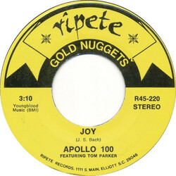 Apollo 100 / Tom Parker / Dee Clark Joy / Shook Up Over You USED VINYL 7INCH 45 RPM SINGLE STEREO